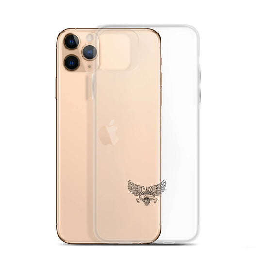 Eagle Logo Clear Case for iPhone® - Black Standard 1776