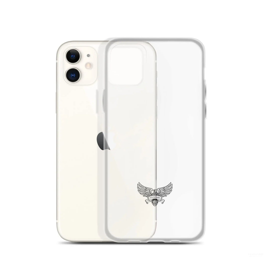 Eagle Logo Clear Case for iPhone® - Black Standard 1776