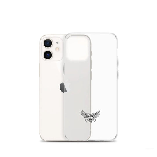 Eagle Logo Clear Case for iPhone® - Black Standard 1776