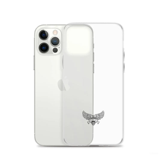 Eagle Logo Clear Case for iPhone® - Black Standard 1776