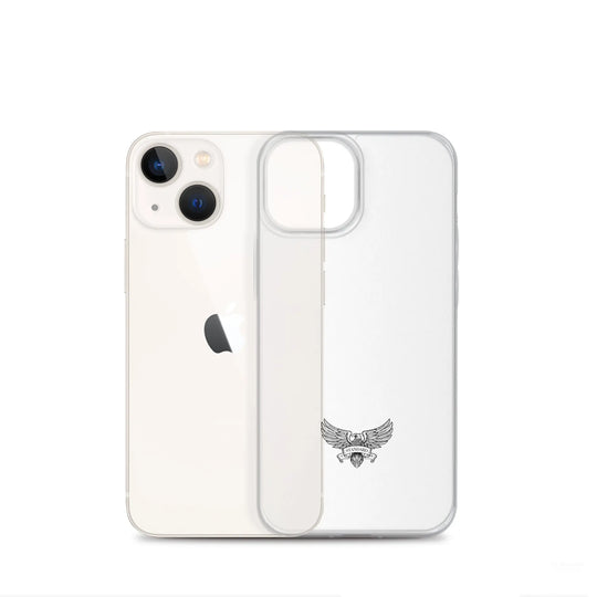 Eagle Logo Clear Case for iPhone® - Black Standard 1776