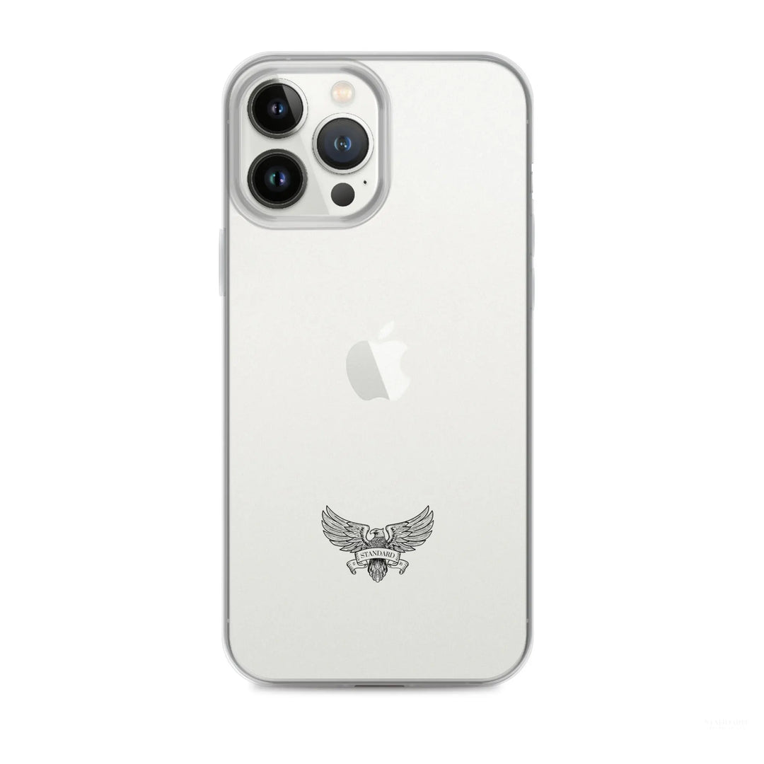 Eagle Logo Clear Case for iPhone® - Black Standard 1776