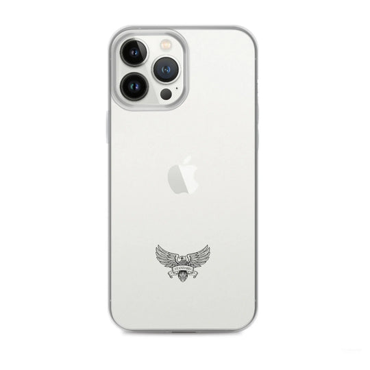 Eagle Logo Clear Case for iPhone® - Black Standard 1776