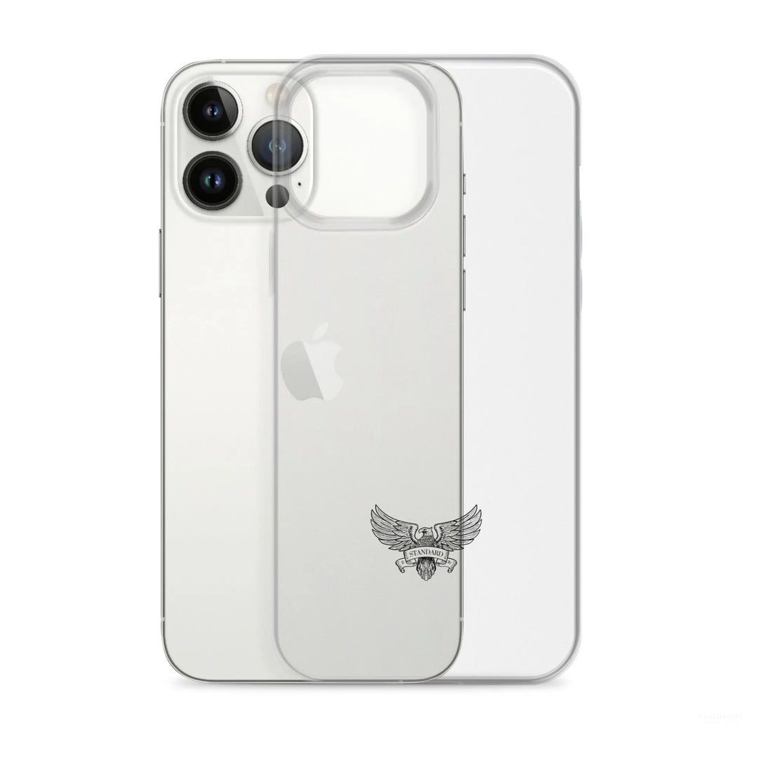 Eagle Logo Clear Case for iPhone® - Black Standard 1776