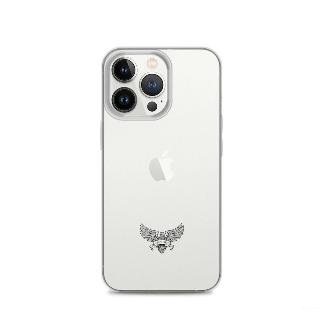 Eagle Logo Clear Case for iPhone® - Black Standard 1776