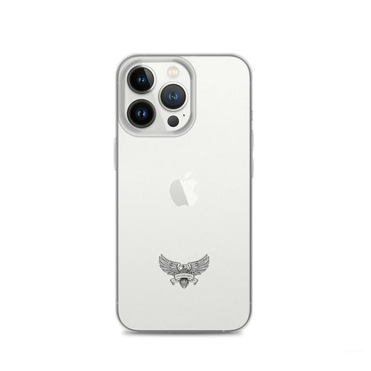 Eagle Logo Clear Case for iPhone® - Black Standard 1776