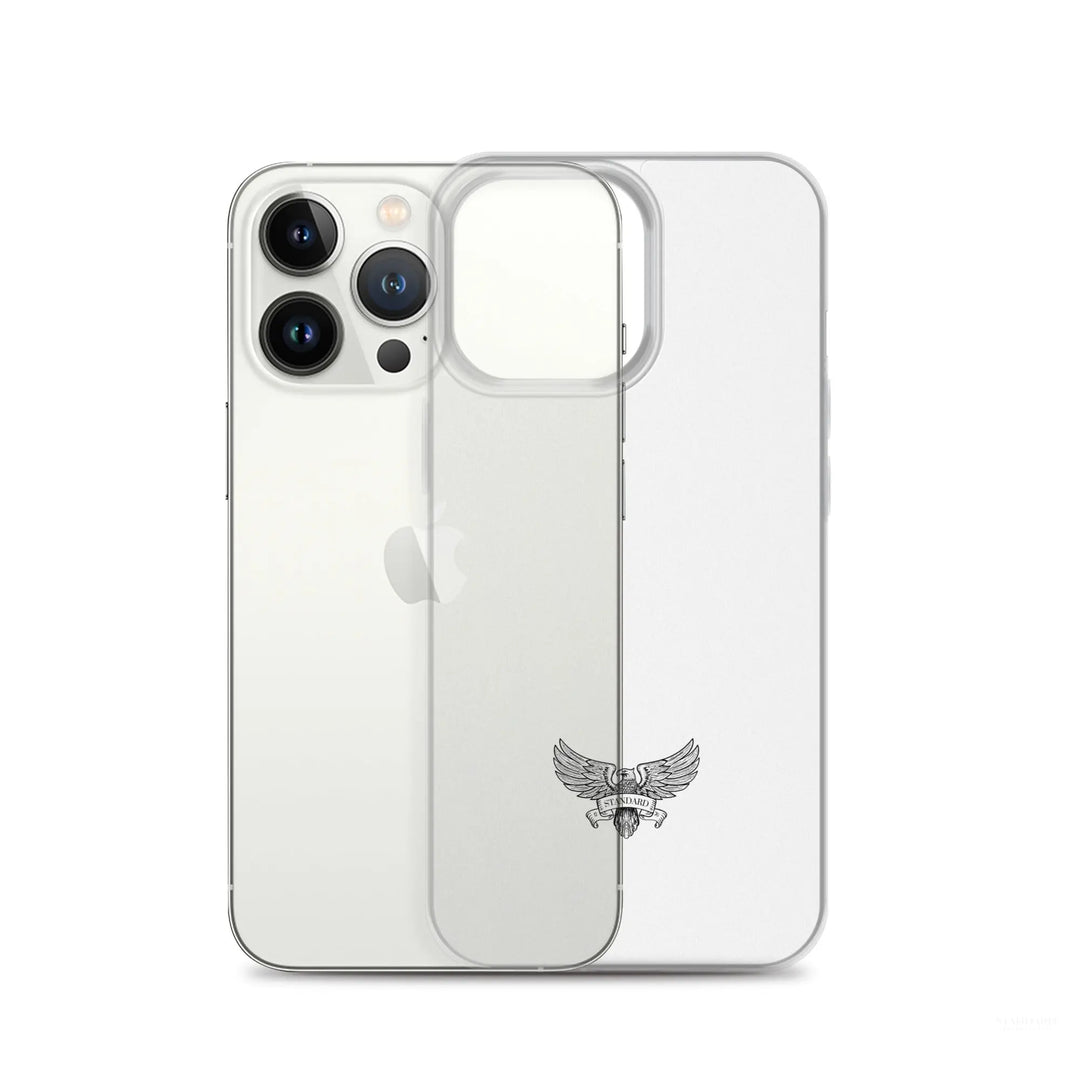 Eagle Logo Clear Case for iPhone® - Black Standard 1776