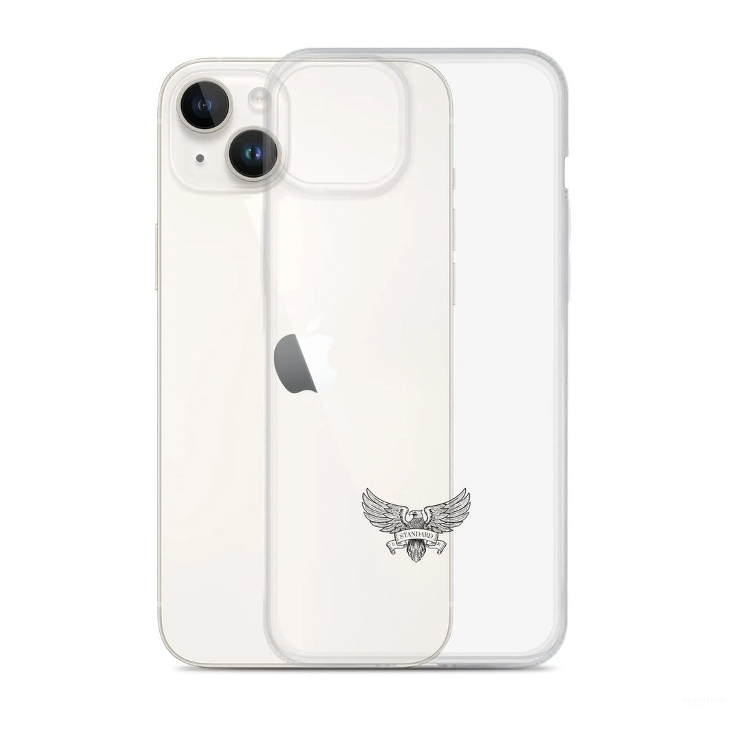 Eagle Logo Clear Case for iPhone® - Black Standard 1776