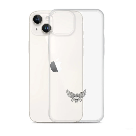 Eagle Logo Clear Case for iPhone® - Black Standard 1776