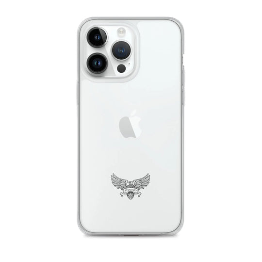 Eagle Logo Clear Case for iPhone® - Black Standard 1776
