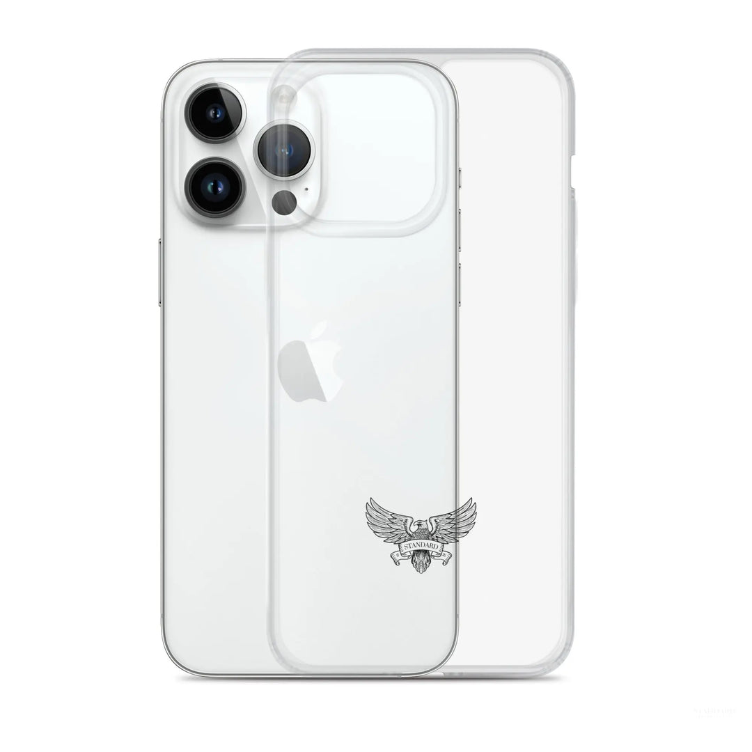 Eagle Logo Clear Case for iPhone® - Black Standard 1776