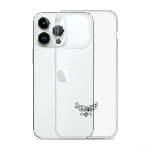 Eagle Logo Clear Case for iPhone® - Black Standard 1776