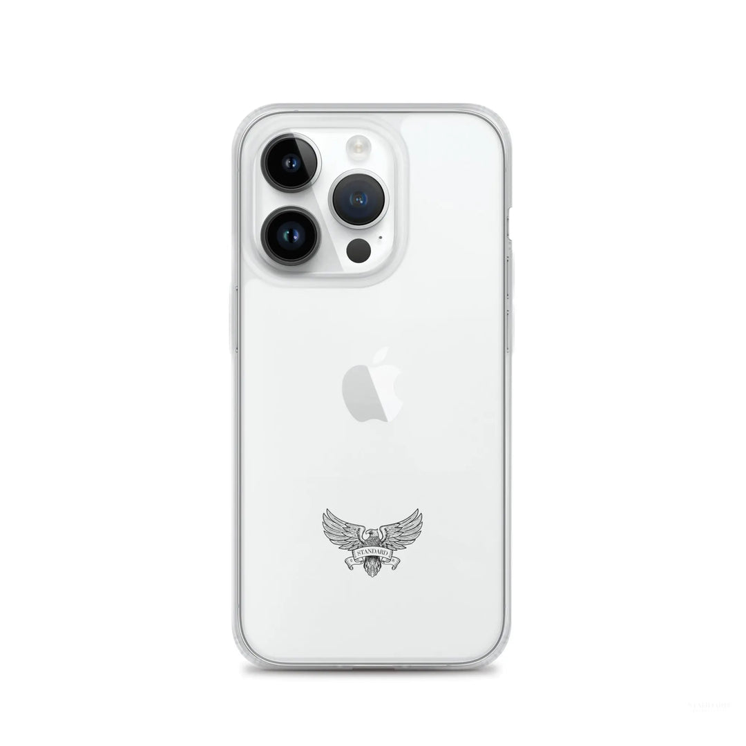 Eagle Logo Clear Case for iPhone® - Black Standard 1776