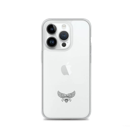 Eagle Logo Clear Case for iPhone® - Black Standard 1776