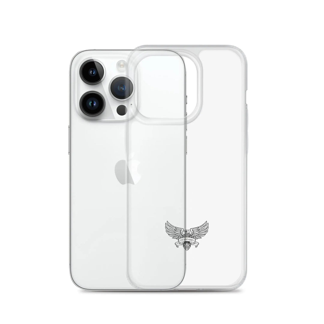 Eagle Logo Clear Case for iPhone® - Black Standard 1776