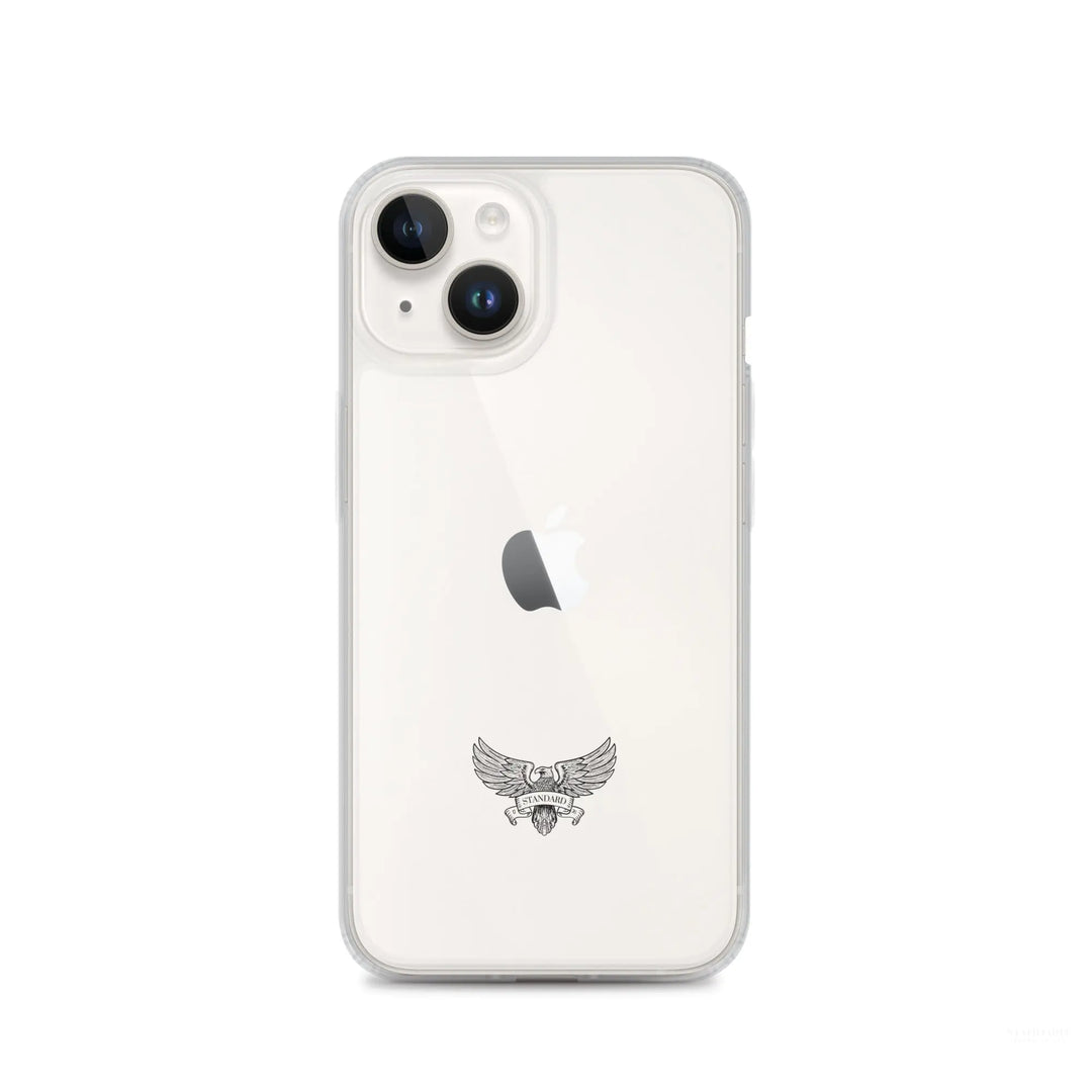 Eagle Logo Clear Case for iPhone® - Black Standard 1776