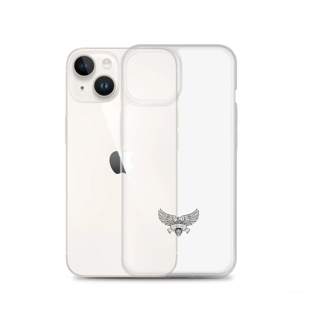 Eagle Logo Clear Case for iPhone® - Black Standard 1776