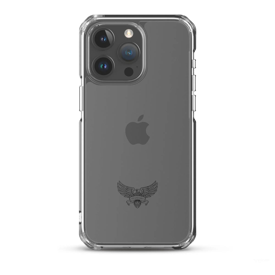 Eagle Logo Clear Case for iPhone® - Black Standard 1776