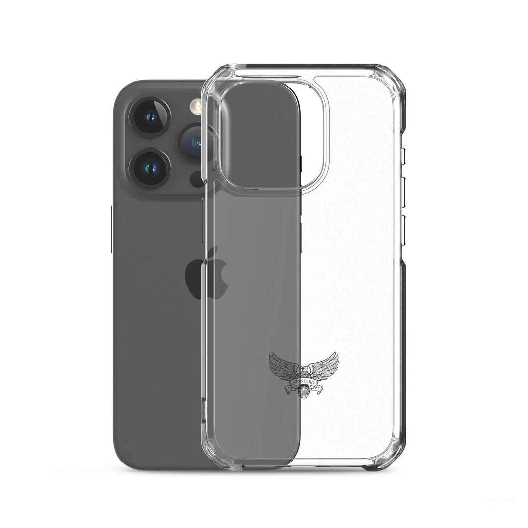 Eagle Logo Clear Case for iPhone® - Black Standard 1776