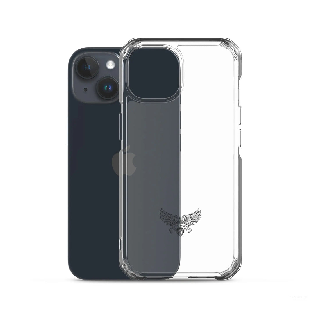 Eagle Logo Clear Case for iPhone® - Black Standard 1776