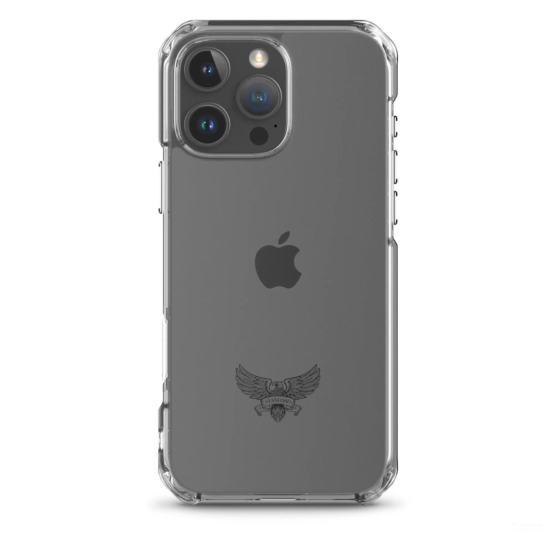 Eagle Logo Clear Case for iPhone® - Black Standard 1776