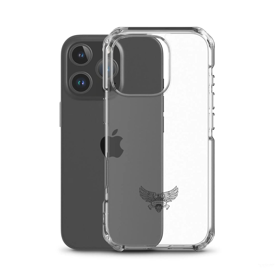 Eagle Logo Clear Case for iPhone® - Black Standard 1776