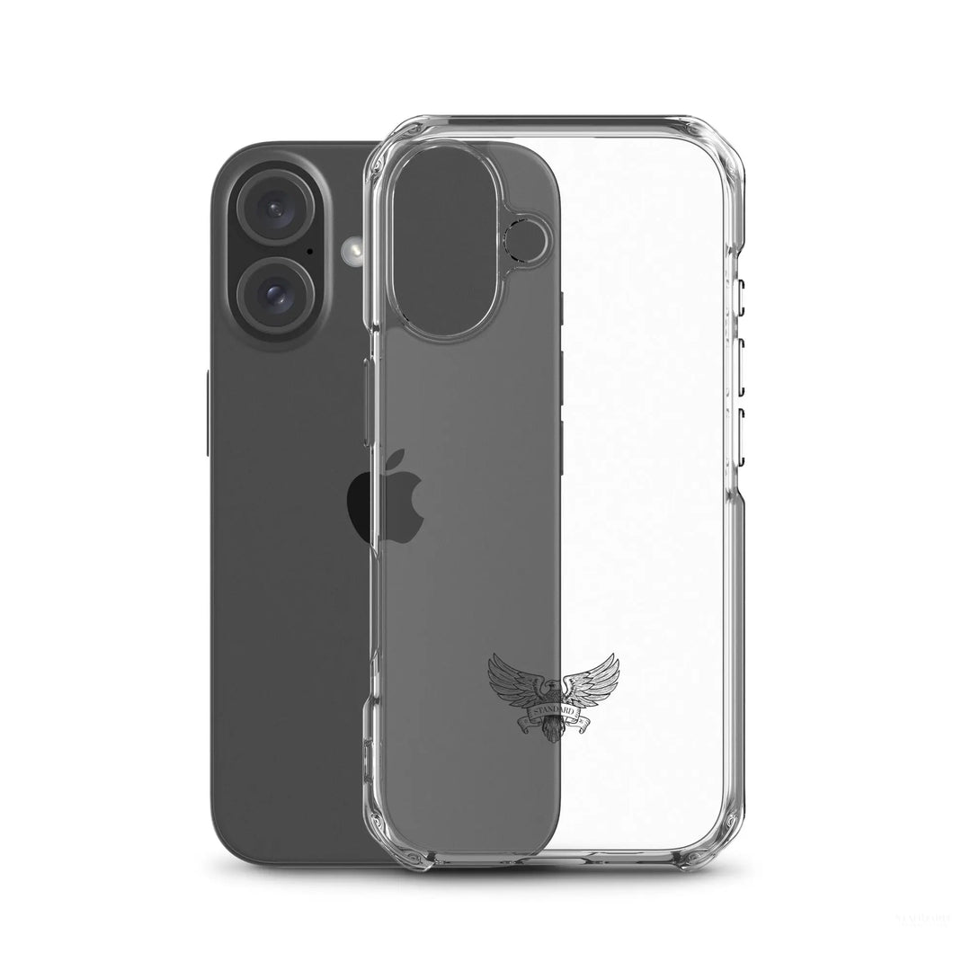 Eagle Logo Clear Case for iPhone® - Black Standard 1776