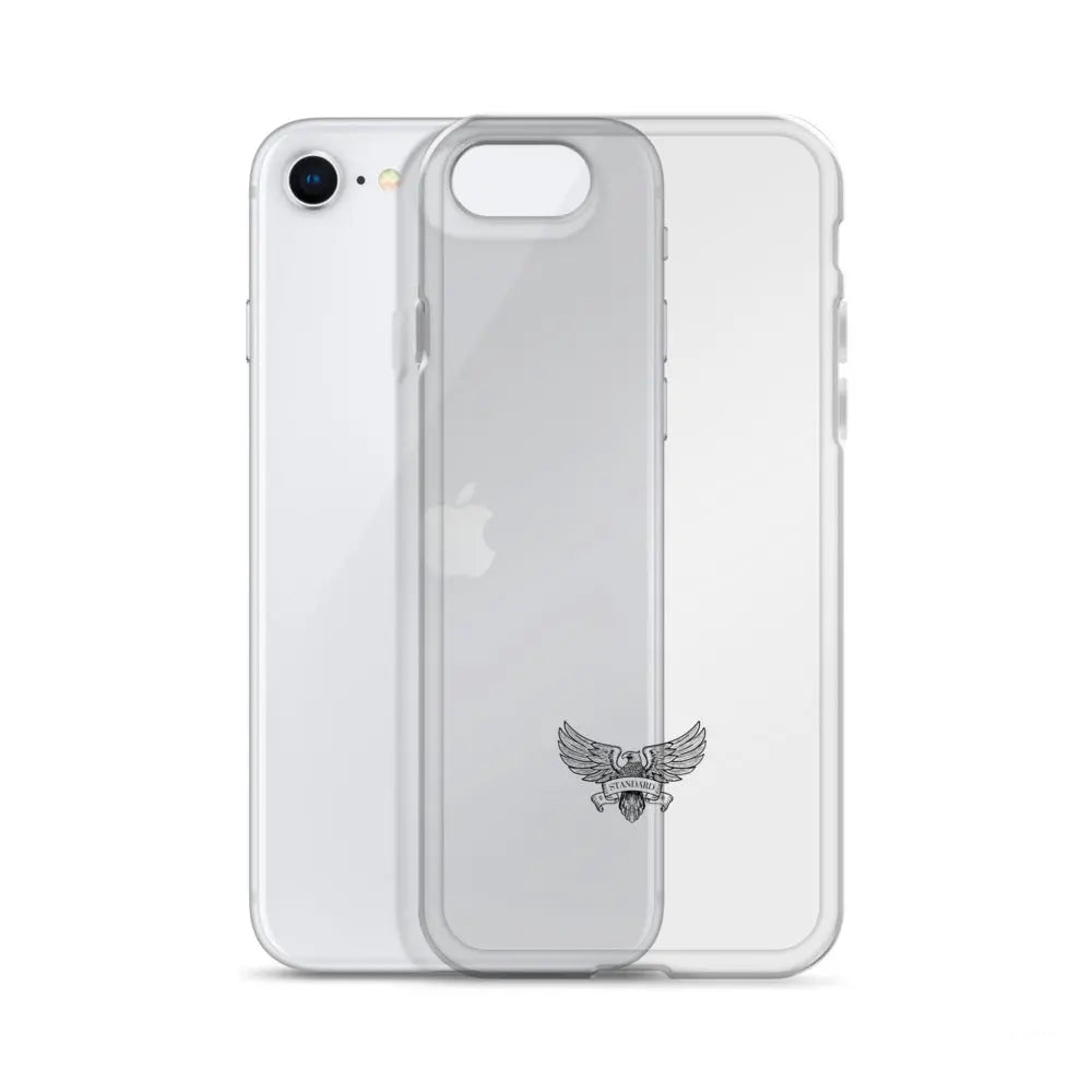 Eagle Logo Clear Case for iPhone® - Black Standard 1776