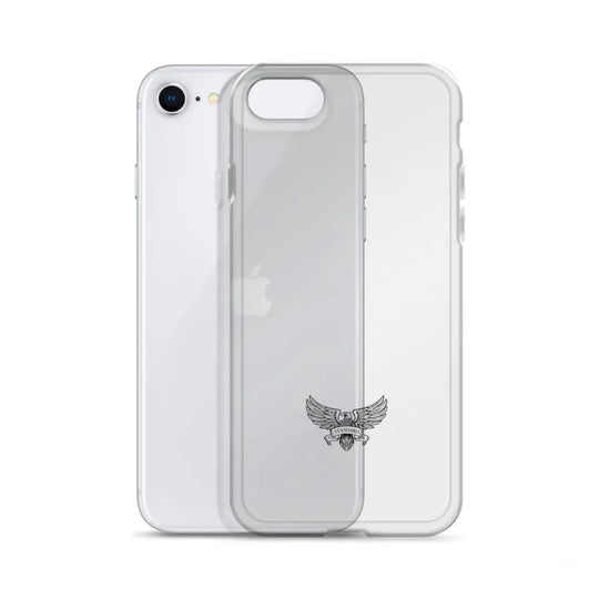 Eagle Logo Clear Case for iPhone® - Black Standard 1776