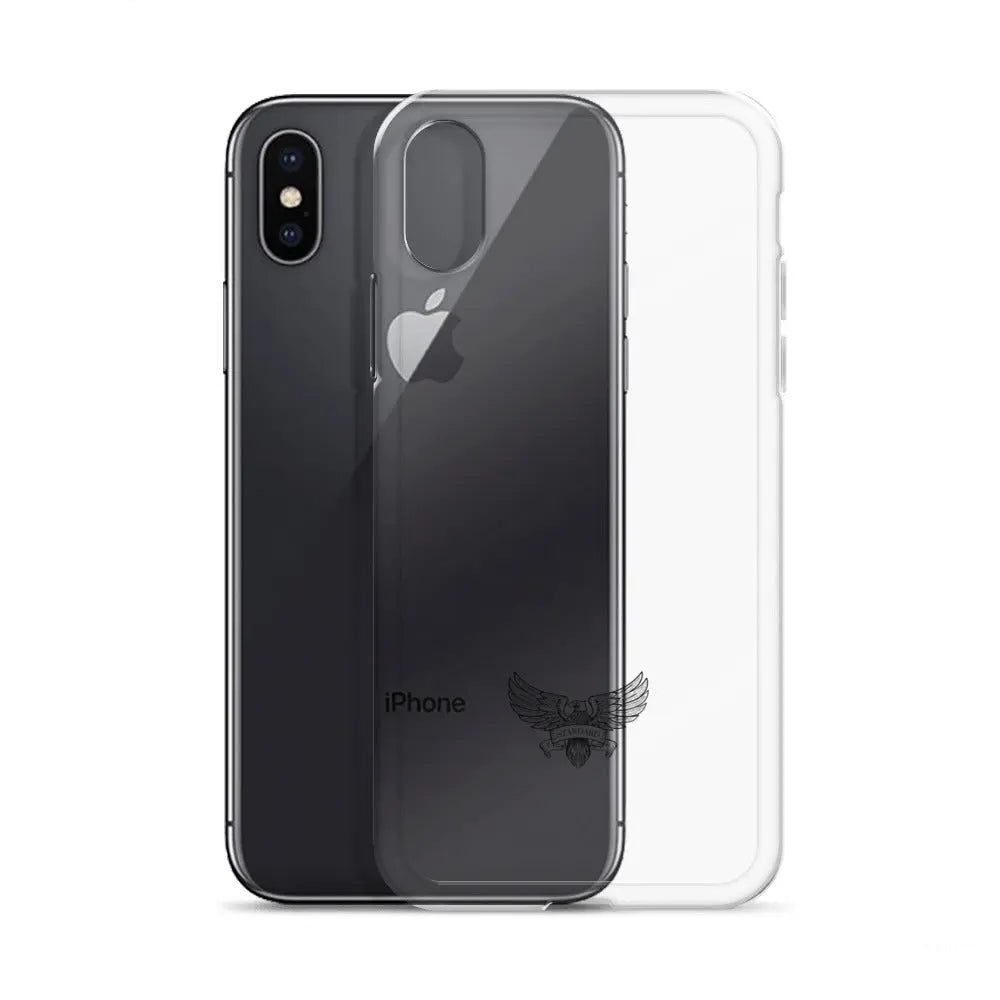 Eagle Logo Clear Case for iPhone® - Black Standard 1776