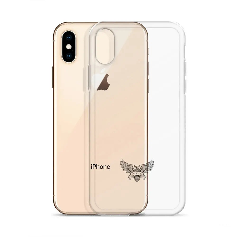 Eagle Logo Clear Case for iPhone® - Black Standard 1776