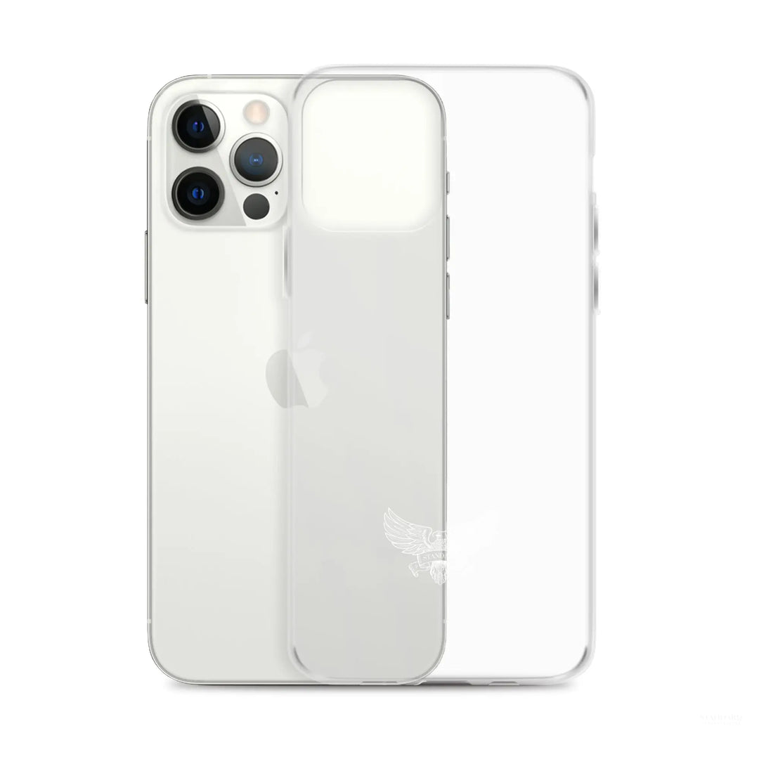 Eagle Logo Clear Case for iPhone® - White Standard 1776