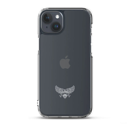 Eagle Logo Clear Case for iPhone® - White Standard 1776