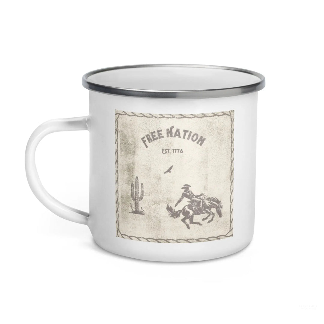 Free Nation Enamel Camp Mug Standard 1776