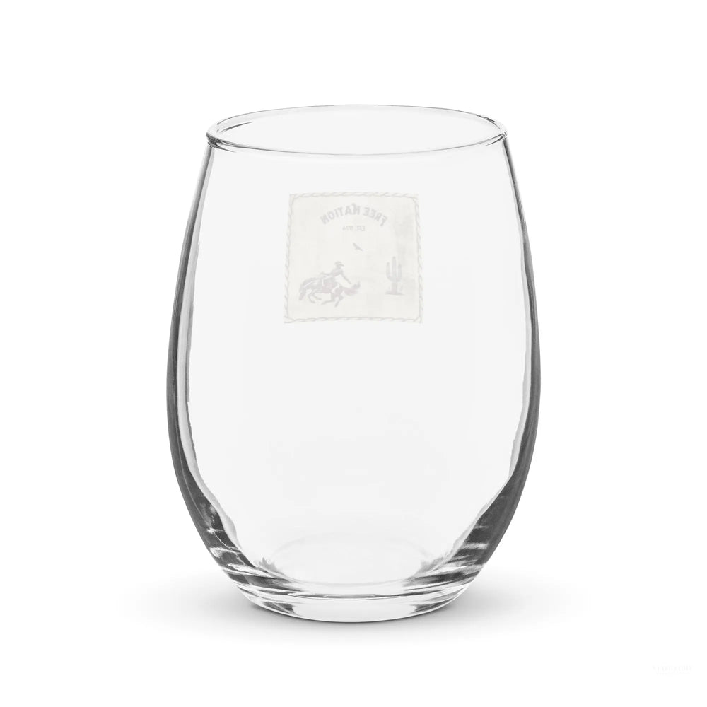 Free Nation Stemless Wine Glass Standard 1776